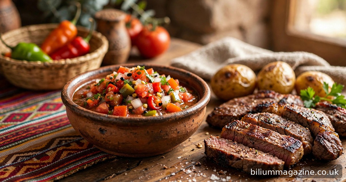 Best Llajwa Salsa Near Me: Where to Find It Rustic clay bowl of fresh Bolivian llajwa salsa with diced tomato and chili beside grilled meat on a wooden table